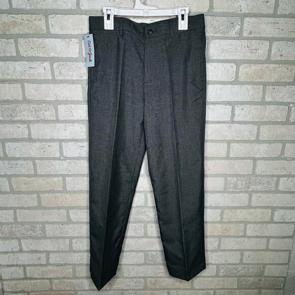 Boys Gray Suit Pants Cat & Jack 10 Huskey - Picture 1 of 6